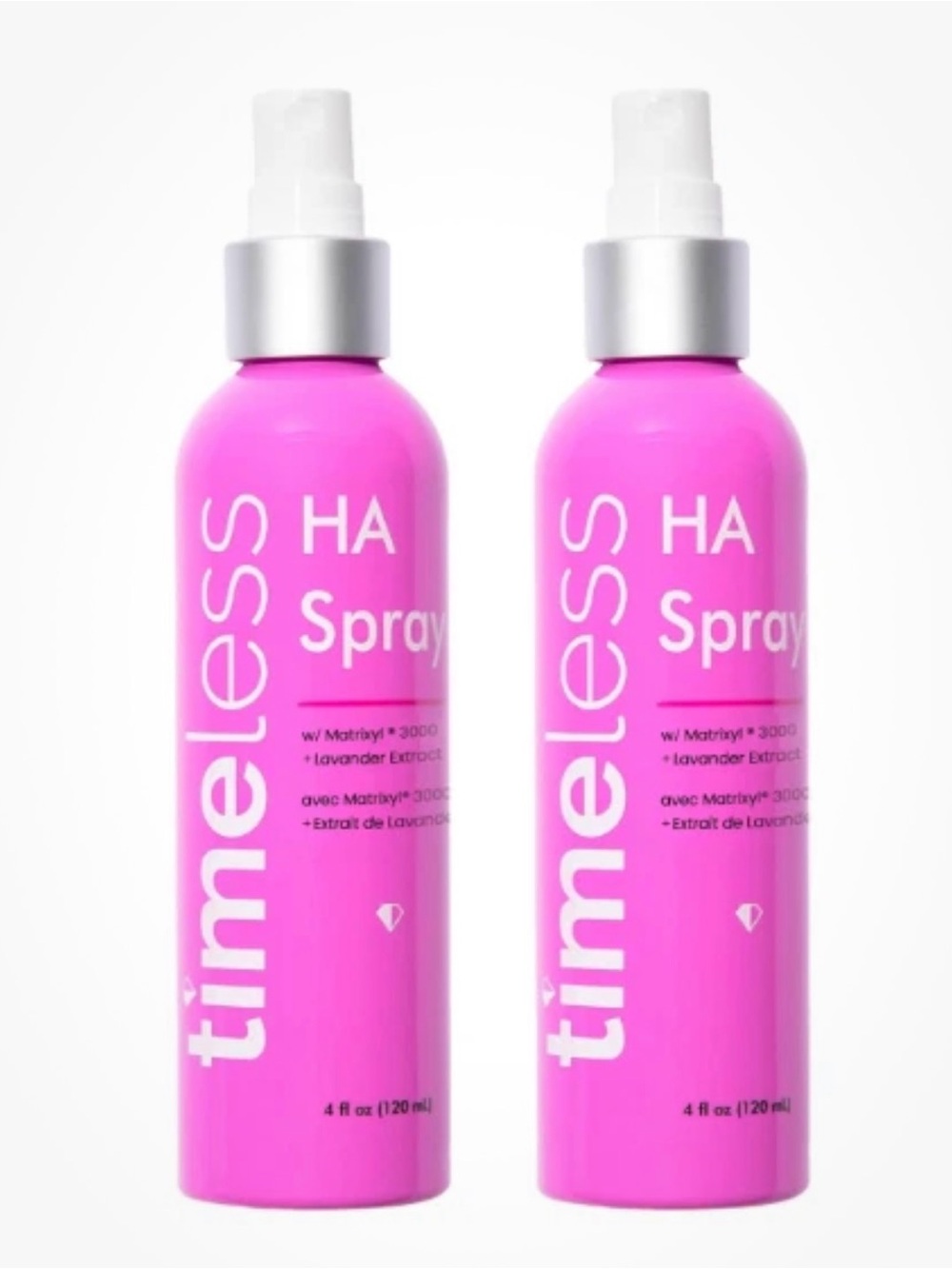 Timeless Skin Care HA Lavender Spray with Matrixyl 3000.  2 pack
